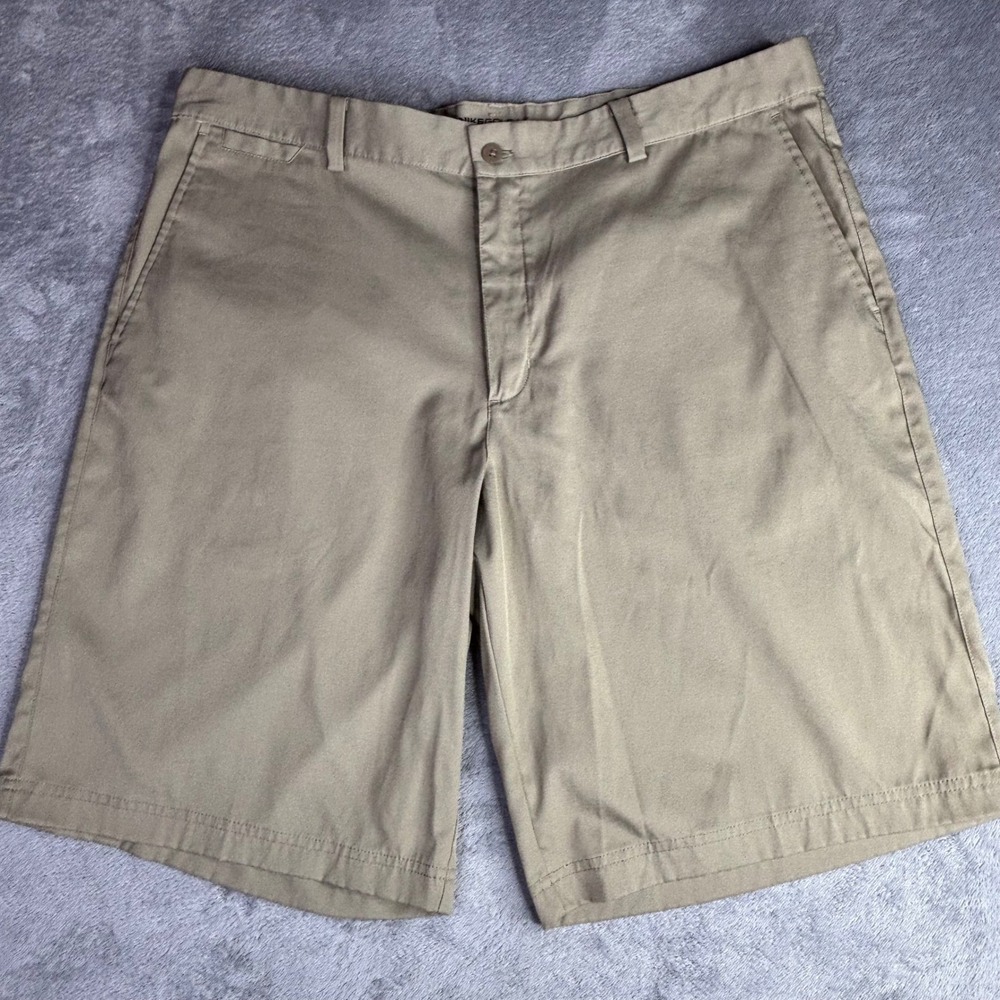 Nike Golf Shorts Mens 38 Khaki Tan Dri-FIT Standard Fit Chino 897914-235 Stretch